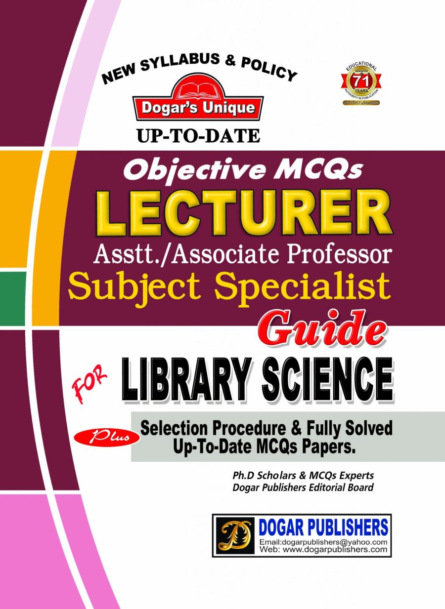 Lecturer Library Science