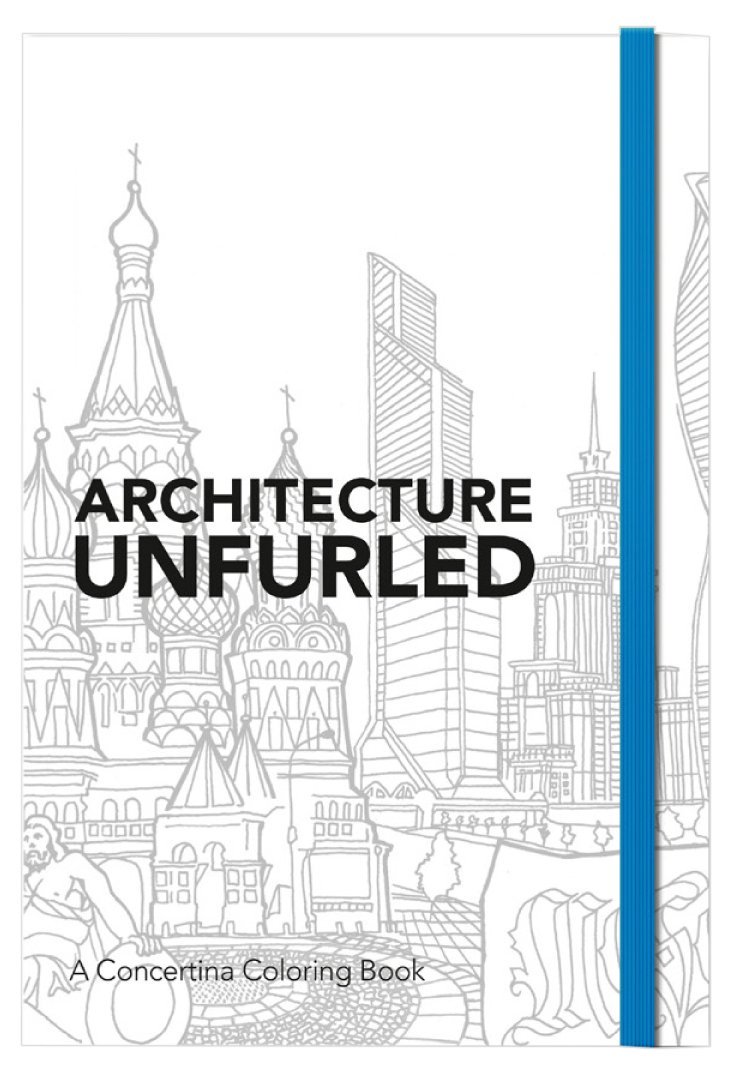Architecture Unfurled: A Concertina Colouring Book Paperback