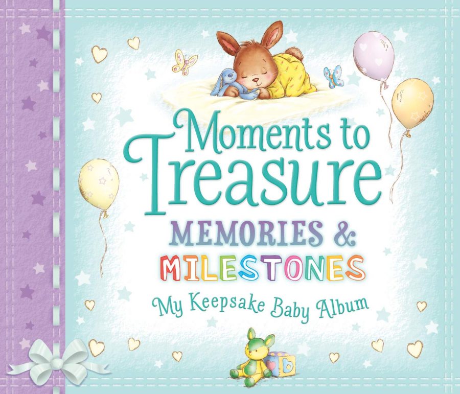 Moments To Treasure, A baby album & record book Hardcover