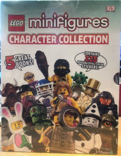 Lego Minifigures Character Collection 5 Books 225 Reusable Stickers